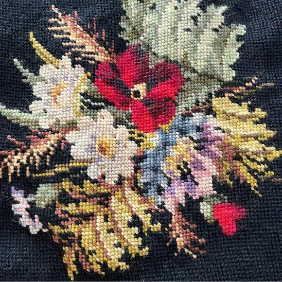 20”x18-1/2” Vintage Needlepoint Canvas. - Picture 2 of 10